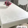 Silver-gray embossed tablecloth, fabric mahjong table mat, PVC Christmas table cloth, waterproof and durable, for home and dining room decoration Specification image